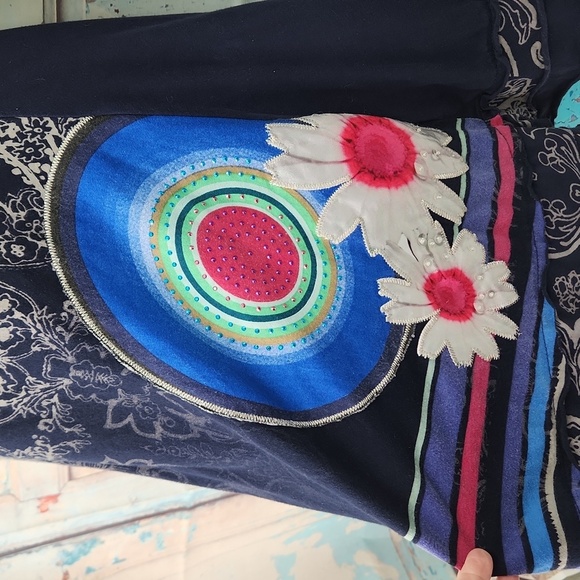 Desigual Long Sleeve Blue Dress - Picture 3 of 7